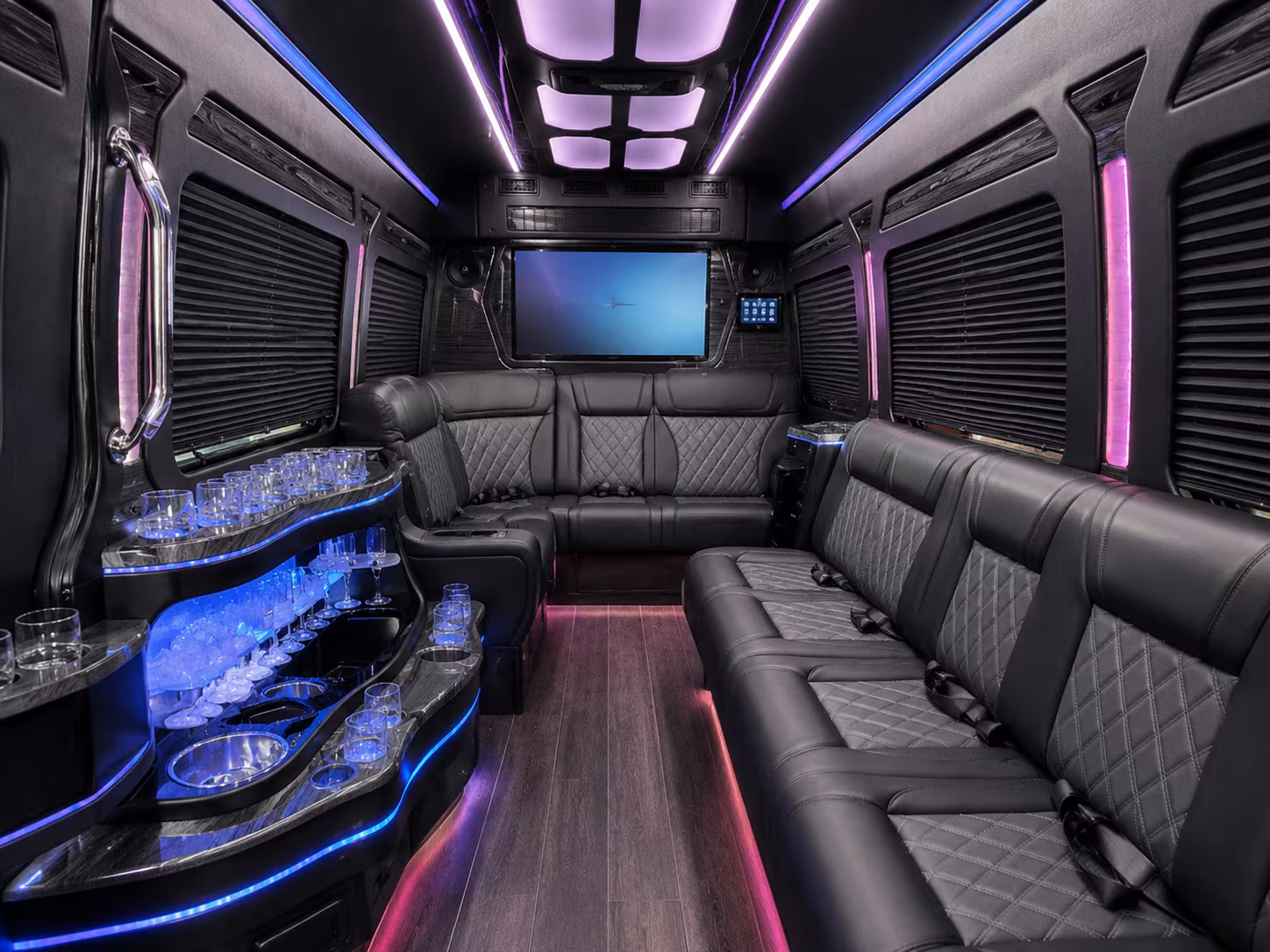 compare prom sprinter limos and minibuses for smaller houston groups